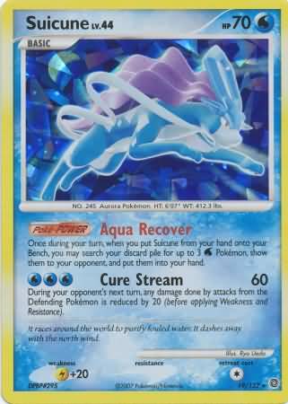 Suicune (19/132) (Cracked Ice Holo) [Diamond & Pearl: Secret Wonders] | Dumpster Cat Games