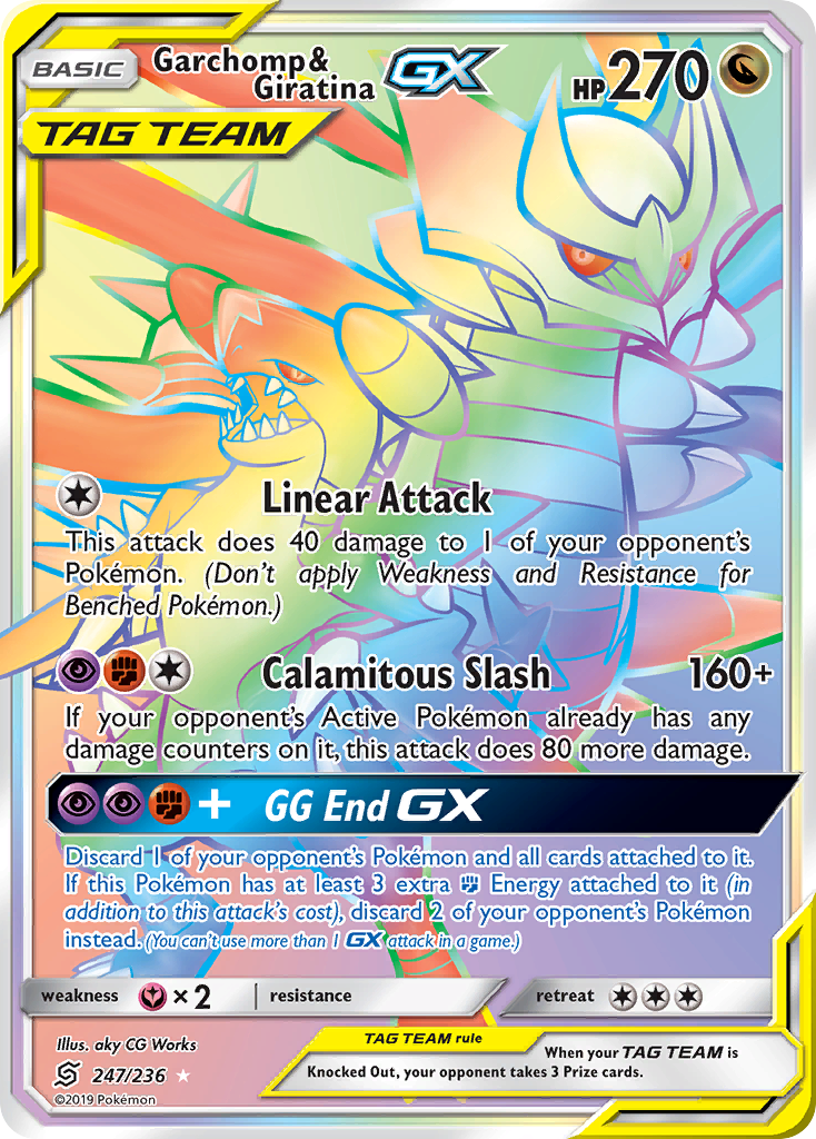 Garchomp & Giratina GX (247/236) [Sun & Moon: Unified Minds] | Dumpster Cat Games