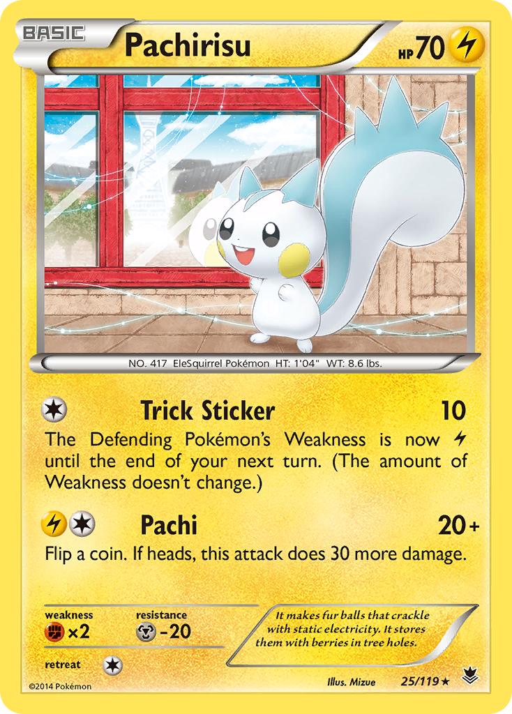 Pachirisu (25/119) [XY: Phantom Forces] | Dumpster Cat Games