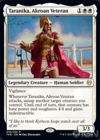 Taranika, Akroan Veteran [Theros Beyond Death] | Dumpster Cat Games