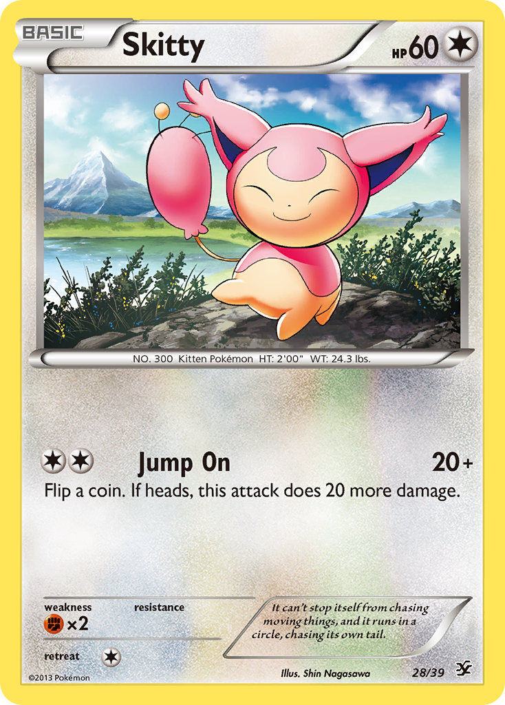 Skitty (28/39) [XY: Kalos Starter Set] | Dumpster Cat Games