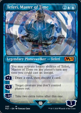 Teferi, Master of Time (Showcase) (293) [Core Set 2021] | Dumpster Cat Games