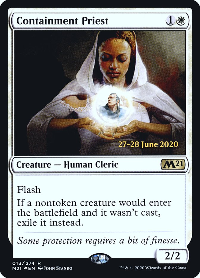 Containment Priest  [Core Set 2021 Prerelease Promos] | Dumpster Cat Games