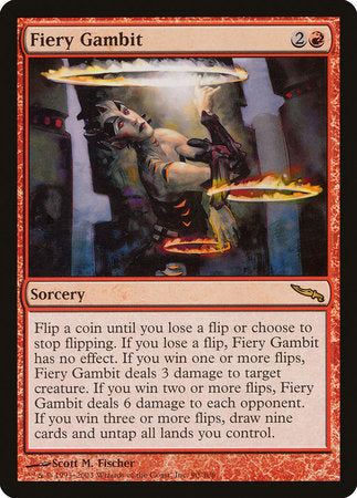 Fiery Gambit [Mirrodin] | Dumpster Cat Games