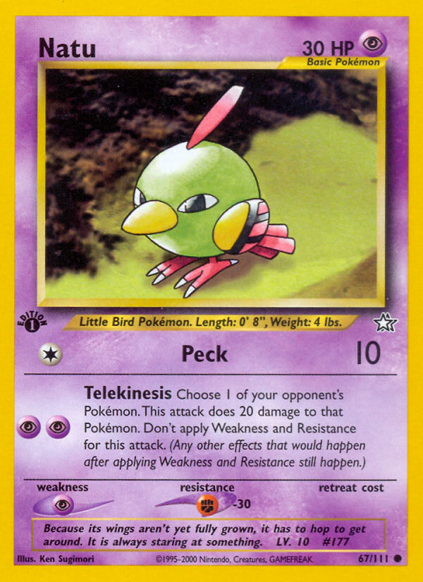 Natu (67/111) [Neo Genesis 1st Edition] | Dumpster Cat Games