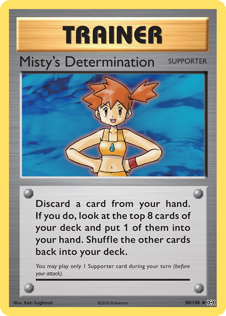 Misty's Determination (80/108) [XY: Evolutions] | Dumpster Cat Games