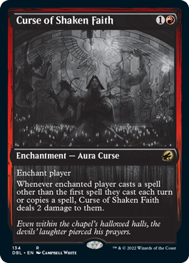 Curse of Shaken Faith [Innistrad: Double Feature] | Dumpster Cat Games