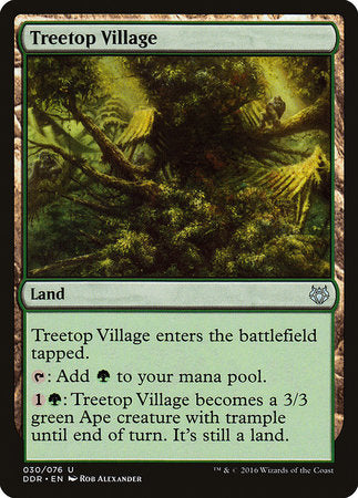 Treetop Village [Duel Decks: Nissa vs. Ob Nixilis] | Dumpster Cat Games