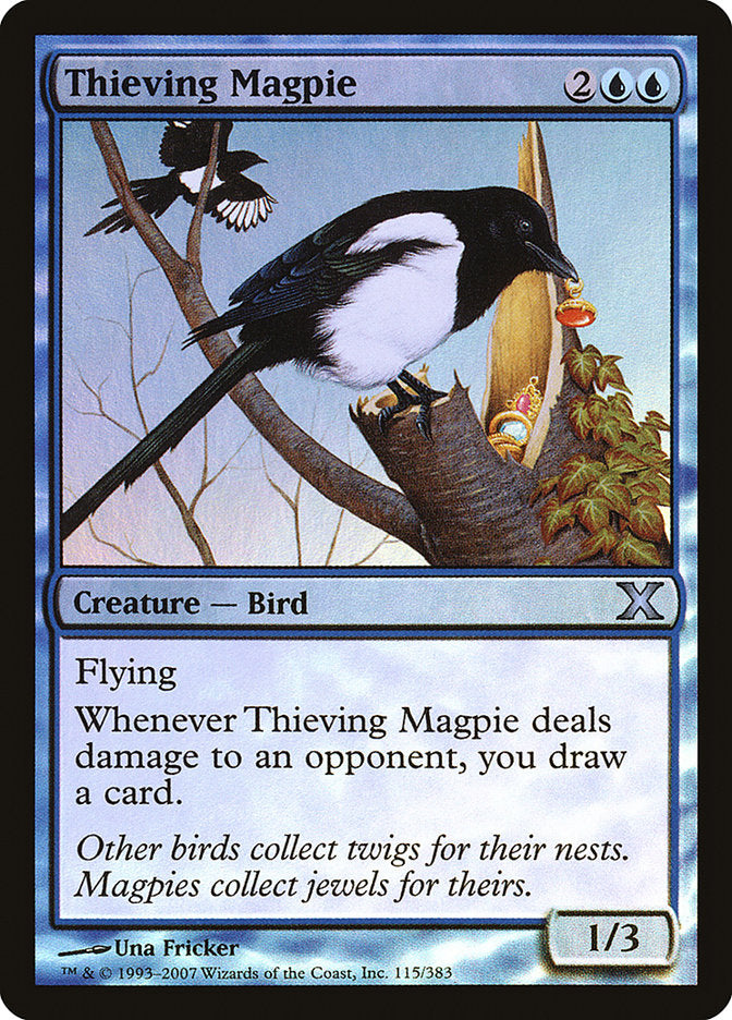 Thieving Magpie (Premium Foil) [Tenth Edition] | Dumpster Cat Games