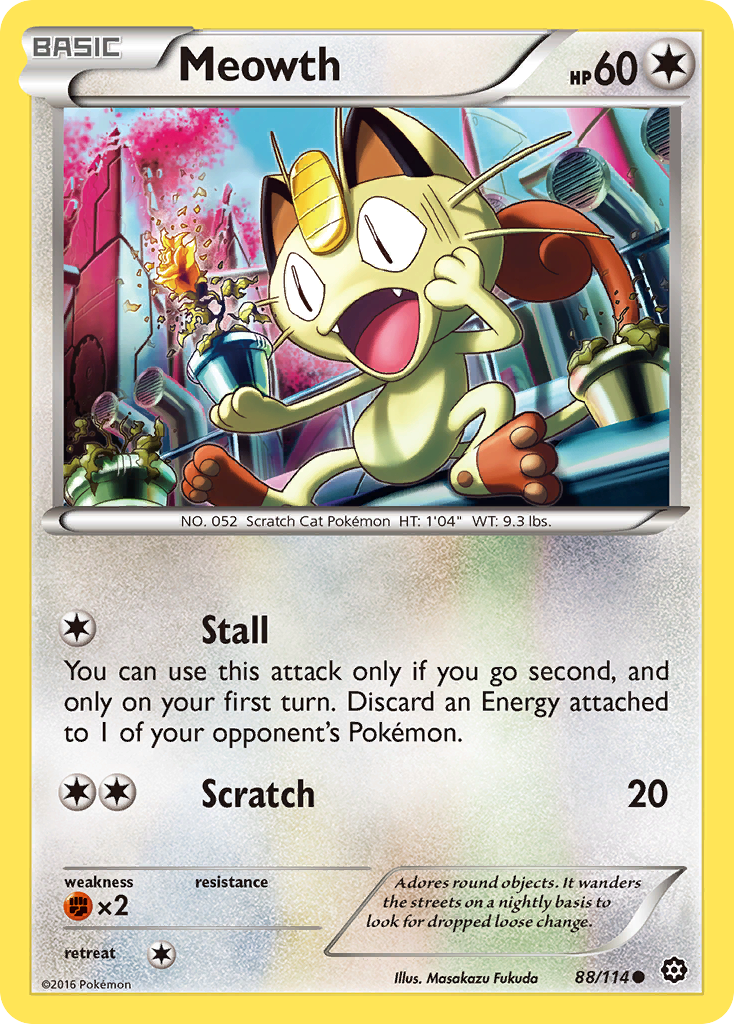 Meowth (88/114) [XY: Steam Siege] | Dumpster Cat Games