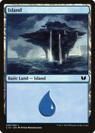 Island (329) [Commander 2015] | Dumpster Cat Games