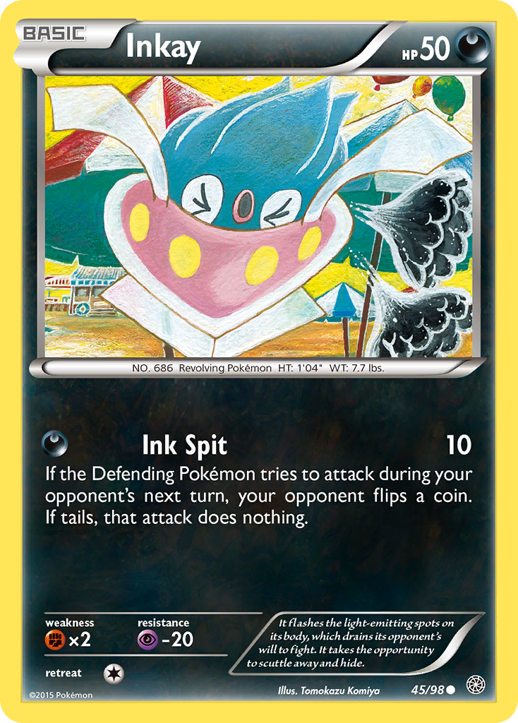 Inkay (45/98) [XY: Ancient Origins] | Dumpster Cat Games