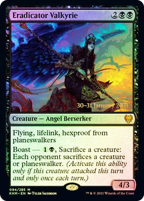 Eradicator Valkyrie  [Kaldheim Prerelease Promos] | Dumpster Cat Games