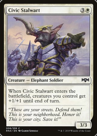 Civic Stalwart [Ravnica Allegiance] | Dumpster Cat Games