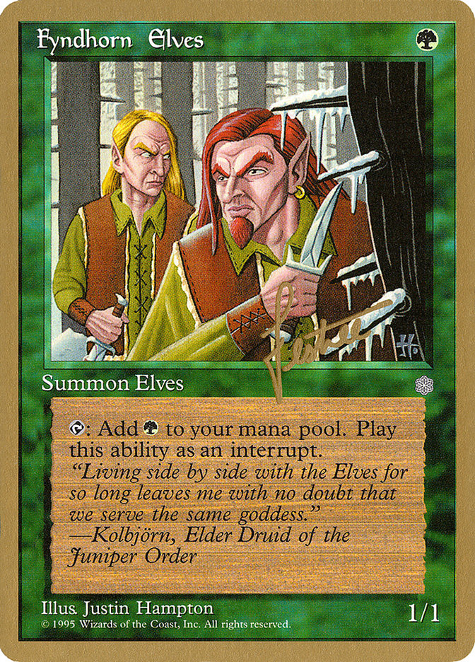 Fyndhorn Elves (Bertrand Lestree) [Pro Tour Collector Set] | Dumpster Cat Games