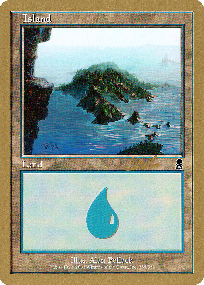 Island (cr335) (Carlos Romao) [World Championship Decks 2002] | Dumpster Cat Games