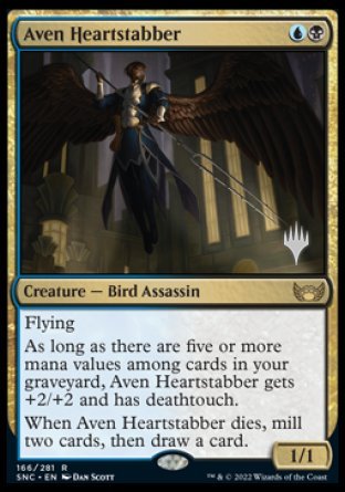 Aven Heartstabber (Promo Pack) [Streets of New Capenna Promos] | Dumpster Cat Games