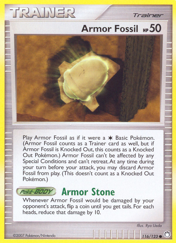 Armor Fossil (116/123) [Diamond & Pearl: Mysterious Treasures] | Dumpster Cat Games