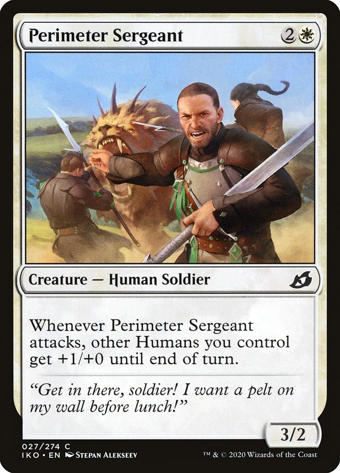 Perimeter Sergeant [Ikoria: Lair of Behemoths] | Dumpster Cat Games