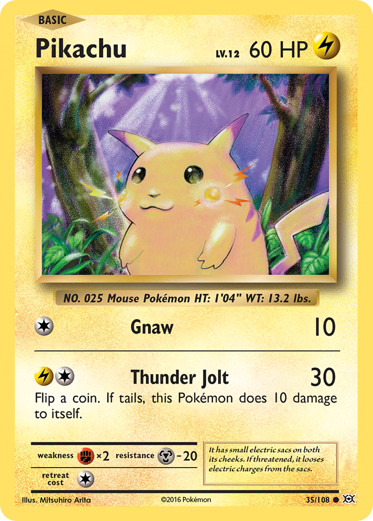 Pikachu (35/108) [XY: Evolutions] | Dumpster Cat Games