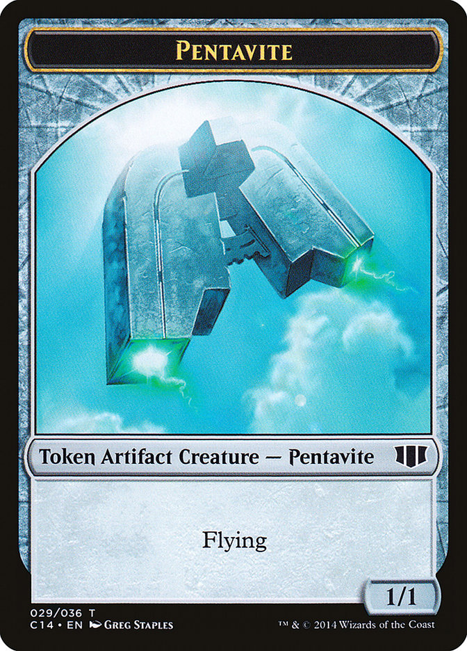 Myr // Pentavite Double-sided Token [Commander 2014 Tokens] | Dumpster Cat Games