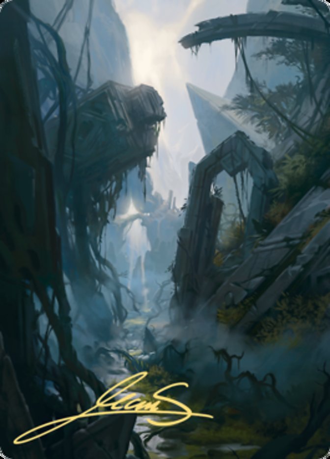 Swamp 2 Art Card (Gold-Stamped Signature) [Zendikar Rising Art Series] | Dumpster Cat Games