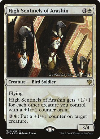 High Sentinels of Arashin [Khans of Tarkir Promos] | Dumpster Cat Games