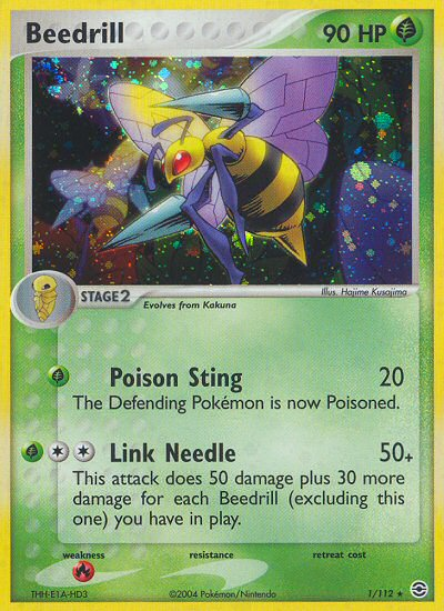 Beedrill (1/112) [EX: FireRed & LeafGreen] | Dumpster Cat Games