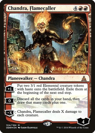Chandra, Flamecaller [Oath of the Gatewatch Promos] | Dumpster Cat Games