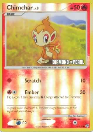 Chimchar (76/130) [Burger King Promos: 2008 Collection] | Dumpster Cat Games