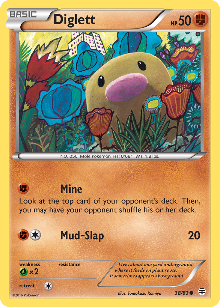 Diglett (38/83) [XY: Generations] | Dumpster Cat Games