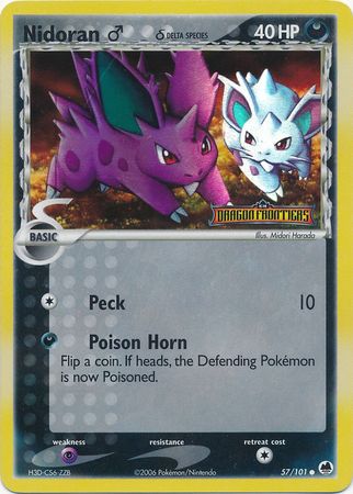 Nidoran (57/101) (Male) (Delta Species) (Stamped) [EX: Dragon Frontiers] | Dumpster Cat Games