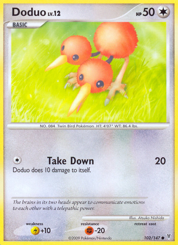 Doduo (102/147) [Platinum: Supreme Victors] | Dumpster Cat Games