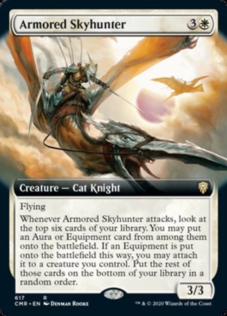 Armored Skyhunter (Extended Art) [Commander Legends] | Dumpster Cat Games