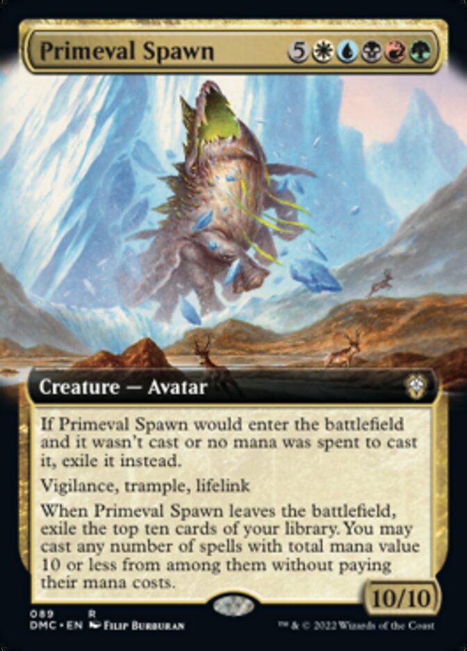 Primeval Spawn (Extended Art) [Dominaria United Commander] | Dumpster Cat Games