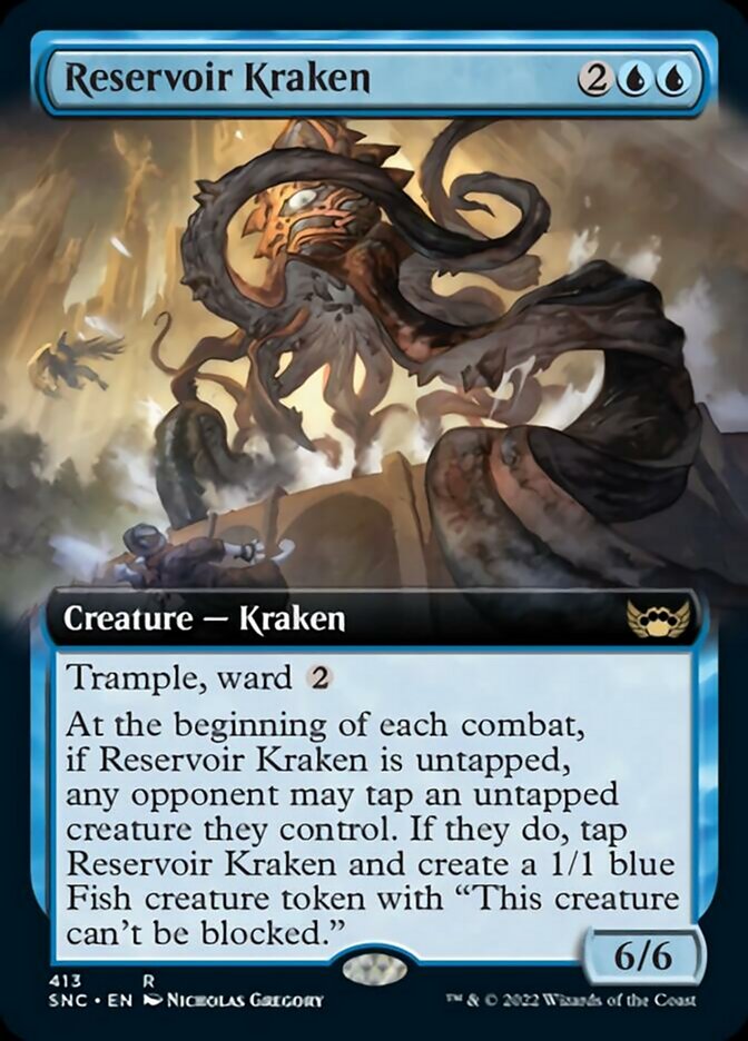 Reservoir Kraken (Extended Art) [Streets of New Capenna] | Dumpster Cat Games