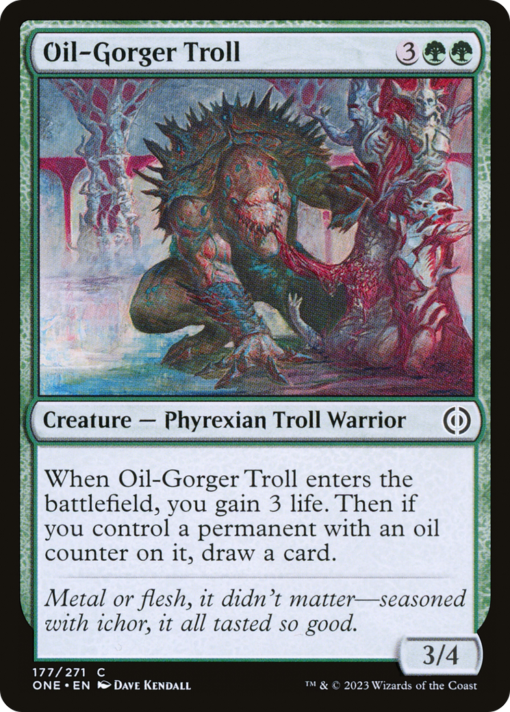 Oil-Gorger Troll [Phyrexia: All Will Be One] | Dumpster Cat Games