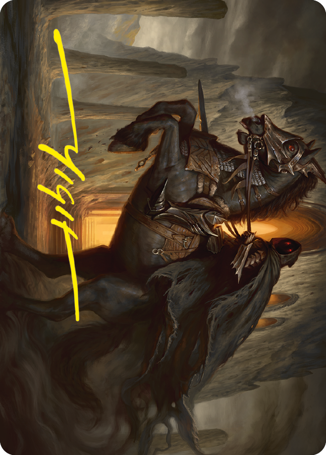 Nazgul Art Card (Gold-Stamped Signature) [The Lord of the Rings: Tales of Middle-earth Art Series] | Dumpster Cat Games