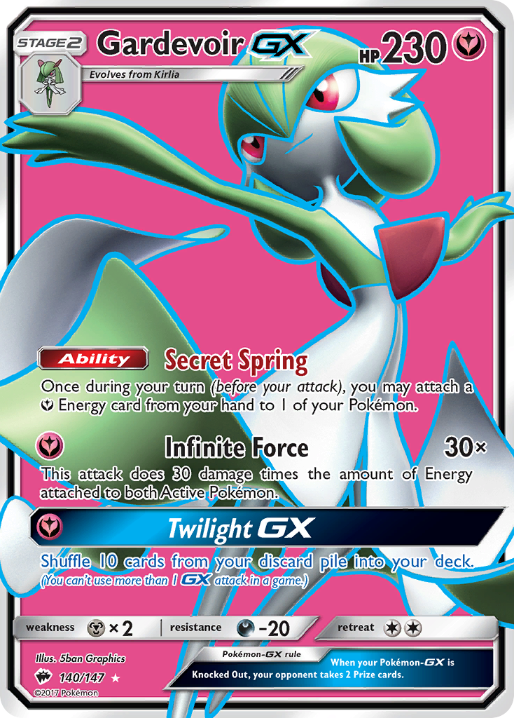 Gardevoir GX (140/147) [Sun & Moon: Burning Shadows] | Dumpster Cat Games