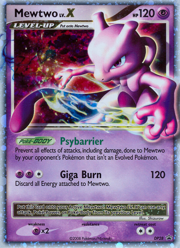 Mewtwo LV.X (DP28) [Diamond & Pearl: Black Star Promos] | Dumpster Cat Games