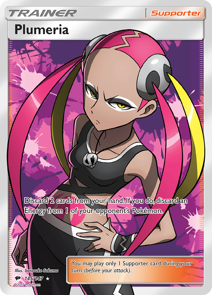 Plumeria (145/147) [Sun & Moon: Burning Shadows] | Dumpster Cat Games