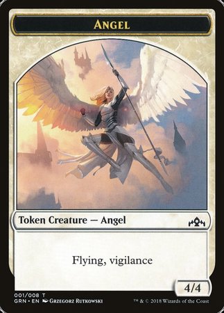 Angel Token [Guilds of Ravnica Tokens] | Dumpster Cat Games