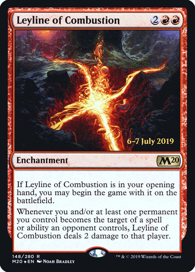 Leyline of Combustion  [Core Set 2020 Prerelease Promos] | Dumpster Cat Games