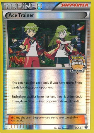 Ace Trainer (69/98) (Regional Championship Promo) [XY: Ancient Origins] | Dumpster Cat Games