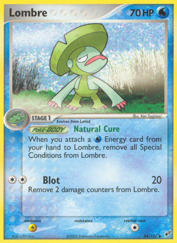 Lombre (34/107) [EX: Deoxys] | Dumpster Cat Games