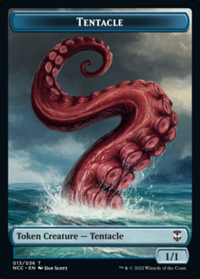 Tentacle // Champion of Wits Double-sided Token [Streets of New Capenna Commander Tokens] | Dumpster Cat Games