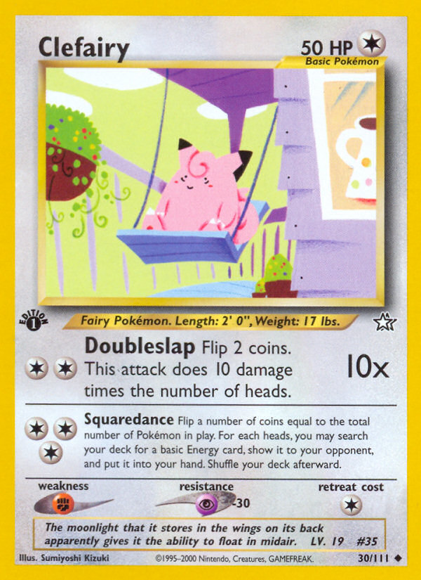 Clefairy (30/111) [Neo Genesis 1st Edition] | Dumpster Cat Games