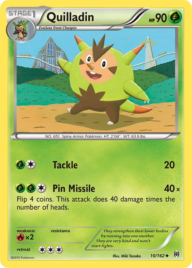 Quilladin (10/162) [XY: BREAKthrough] | Dumpster Cat Games