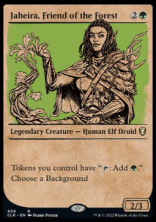 Jaheira, Friend of the Forest (Showcase) [Commander Legends: Battle for Baldur's Gate] | Dumpster Cat Games