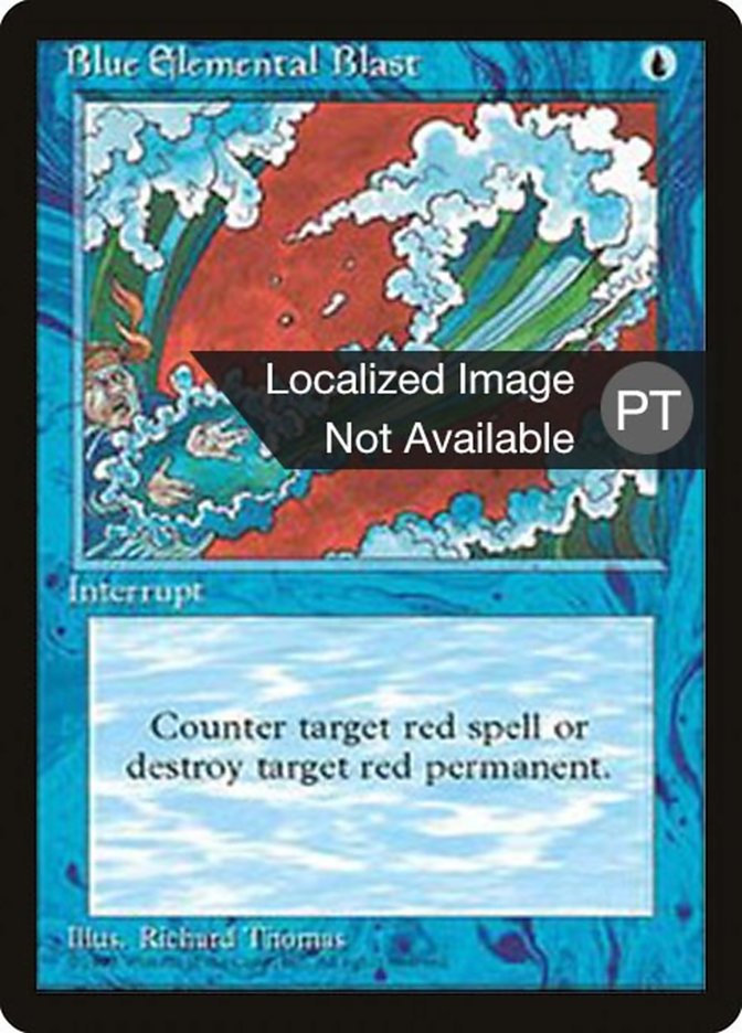 Blue Elemental Blast [Fourth Edition (Foreign Black Border)] | Dumpster Cat Games